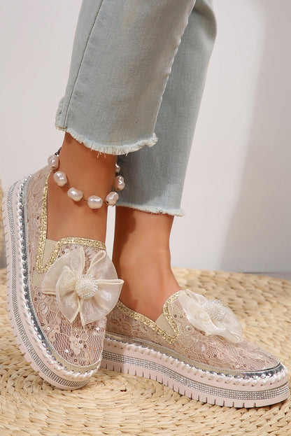Ayah Breathable Lace Loafer Shoes  DAME BOHEME