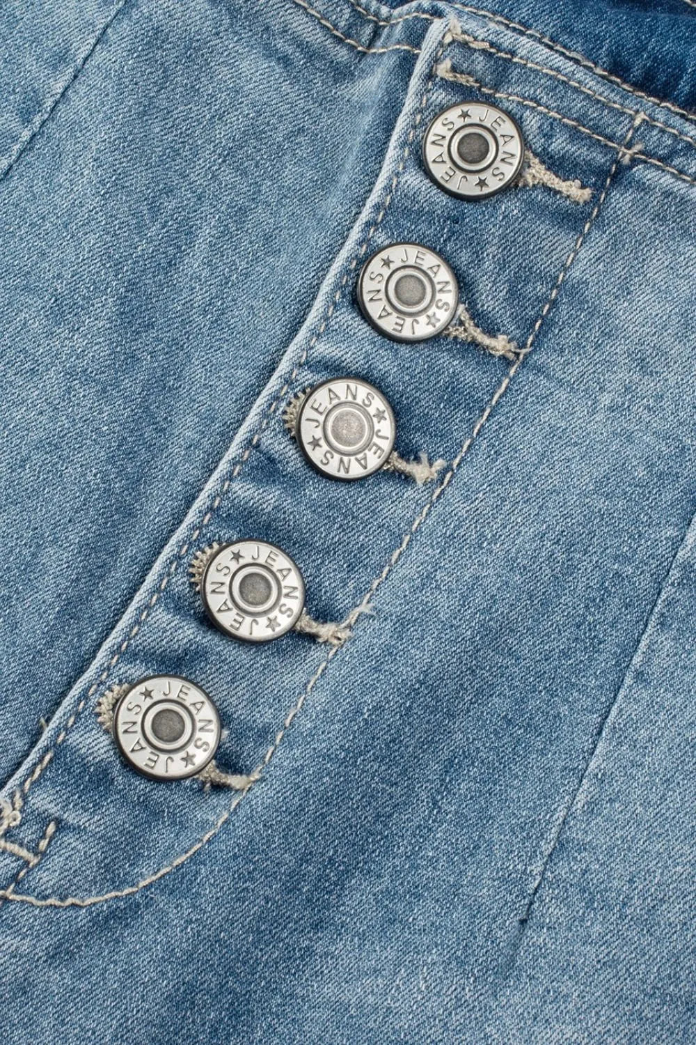 Button Fly High Waist Flared Jeans Simply Love