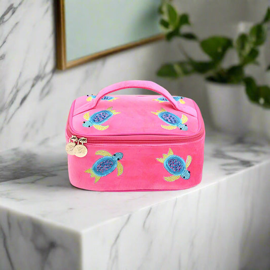 Velvet Jewelry Box – Hand-Stitched Travel & Home Organizer with Removable Tray  DAME BOHEME