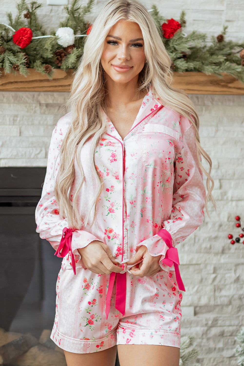 Paisley Tie 2-Piece Pajama Set  DAME BOHEME