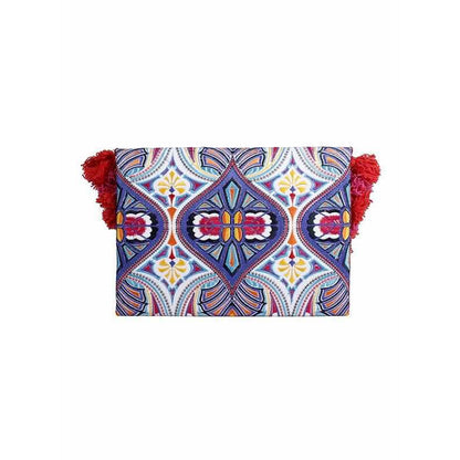 Embroidered Multi Tassel Envelope Clutch Bag - Thailand  DAME BOHEME