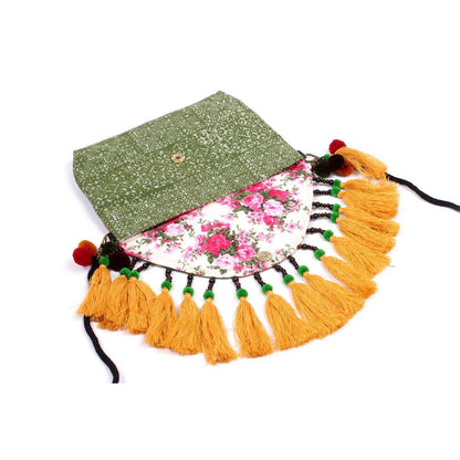 Embroidered Tassel Boho Crossbody Bag - Thailand  DAME BOHEME