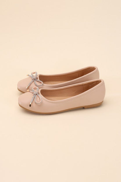 DOROTHY-77 Bow Ballet Flats Top Guy Footwear