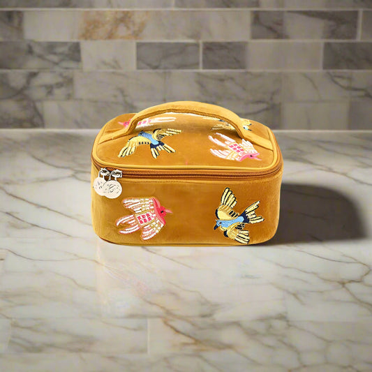 Velvet Jewelry Organizer Box – Hand-Stitched Travel & Home Storage with Removable Tray  DAME BOHEME