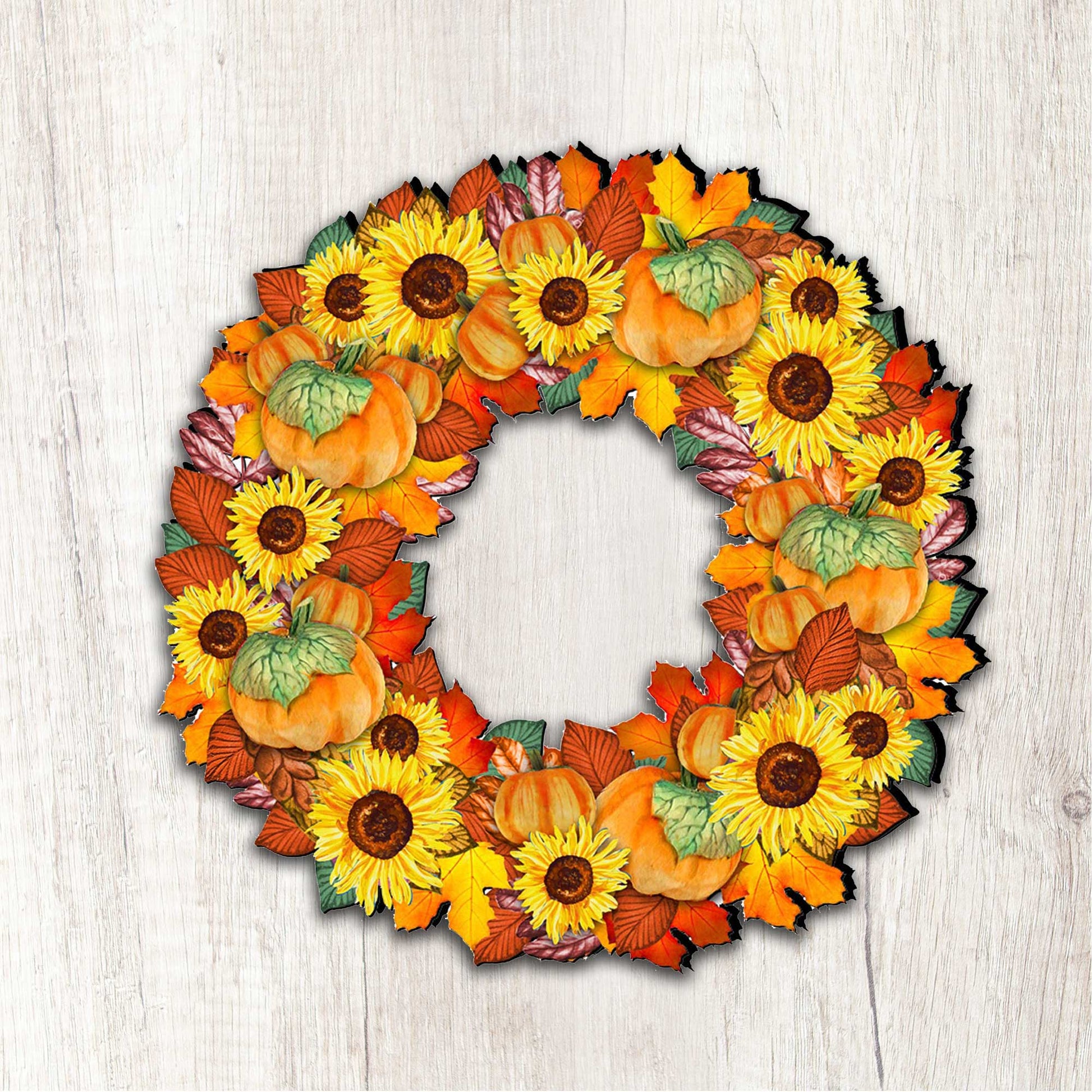 Fall Holiday Door Wreath by G. DeBrekht - Thanksgiving Halloween Decor - 8185305H  DAME BOHEME