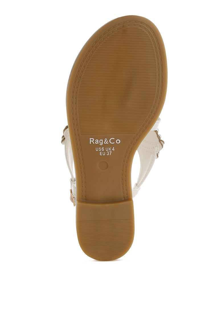 Nayasa Pin Buckle Pearls Embellished Flats Rag Company