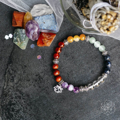 7 Chakra Bracelet and Stones Set  DAME BOHEME