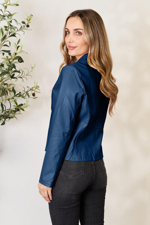Women Classic Neck Zip-Up Jacket For Everyday Wear  DAME BOHEME