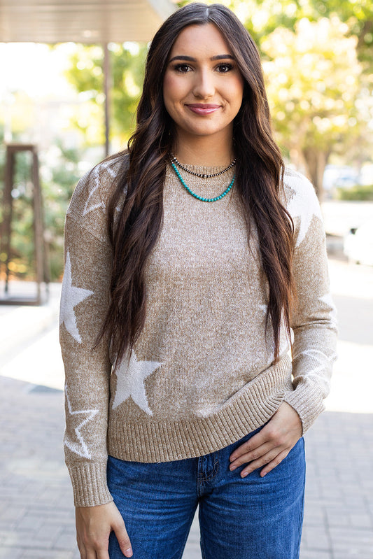 Alani Star Pattern Sweater  DAME BOHEME