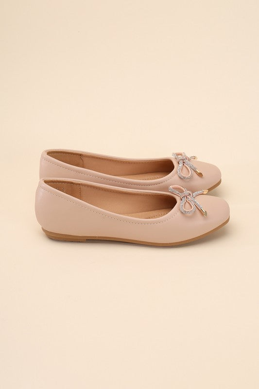 DOROTHY-77 Bow Ballet Flats Top Guy Footwear