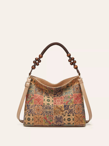 Bohemian Geometric Pattern Hobo Handbag  DAME BOHEME