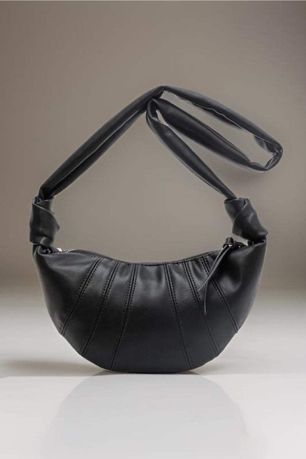 Zenana Half Moon Vegan Leather Satchel Crossbody Bag Trendsi