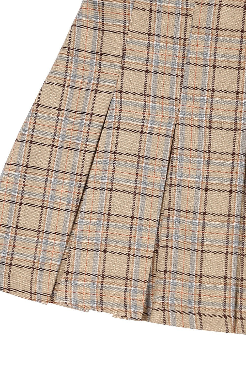 Lilou Plaid Pleated Mini Skirt for Women