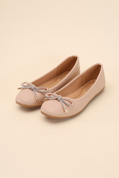 DOROTHY-77 Bow Ballet Flats Top Guy Footwear