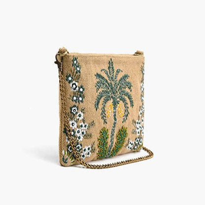 Desert Oasis Embellished Clutch – Luxe Handwoven Jacquard  DAME BOHEME