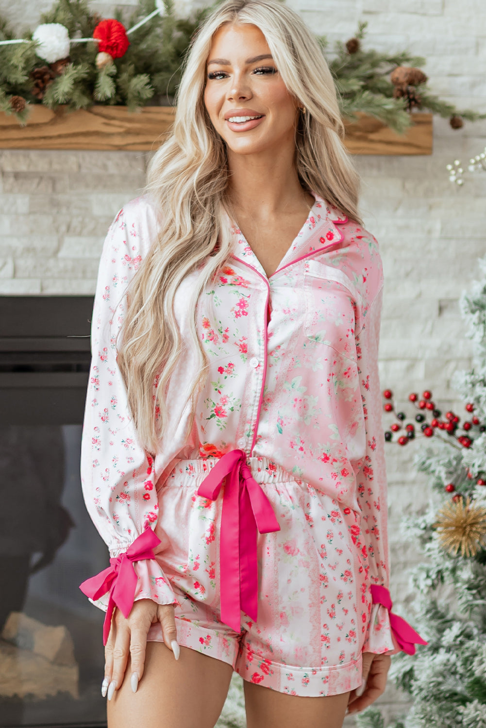 Paisley Tie 2-Piece Pajama Set  DAME BOHEME