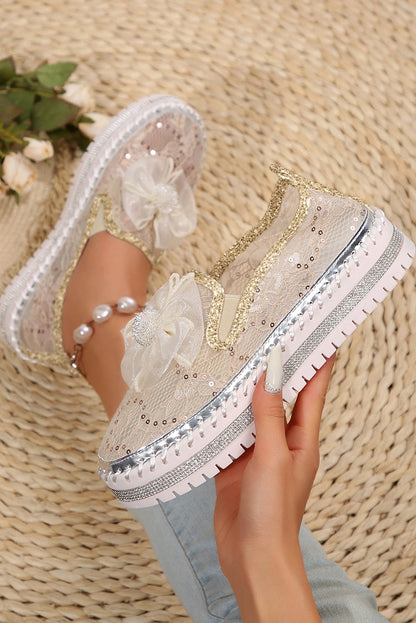 Ayah Breathable Lace Loafer Shoes  DAME BOHEME