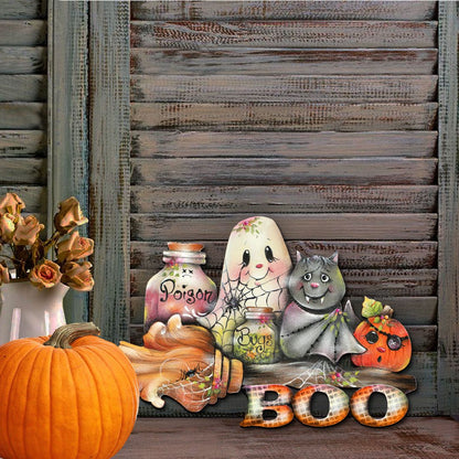 Brunhilda's Broom! Halloween Door Decor by Jamie Mills-Price - Thanksgiving Halloween Decor - 8457411H  DAME BOHEME