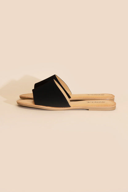 Airway-S Open Toe Round Flat Casual Slides Fortune Dynamic