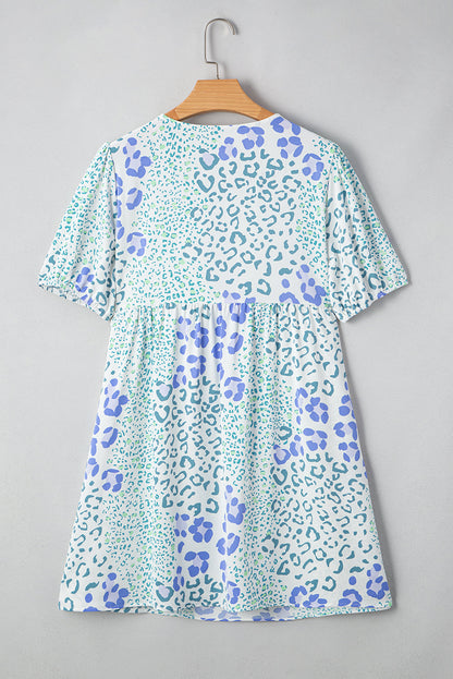 Lacey Puff Sleeve Mini Dress