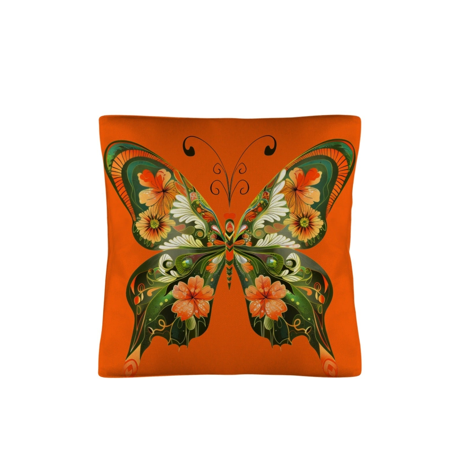 Retro Floral Butterfly Pillow Case Made in America  DAME BOHEME