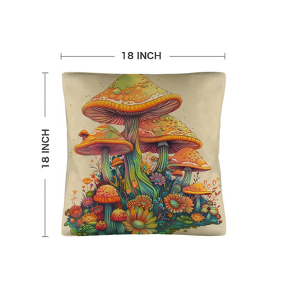 Retro Mushrooms Pillow Case Made in America  DAME BOHEME