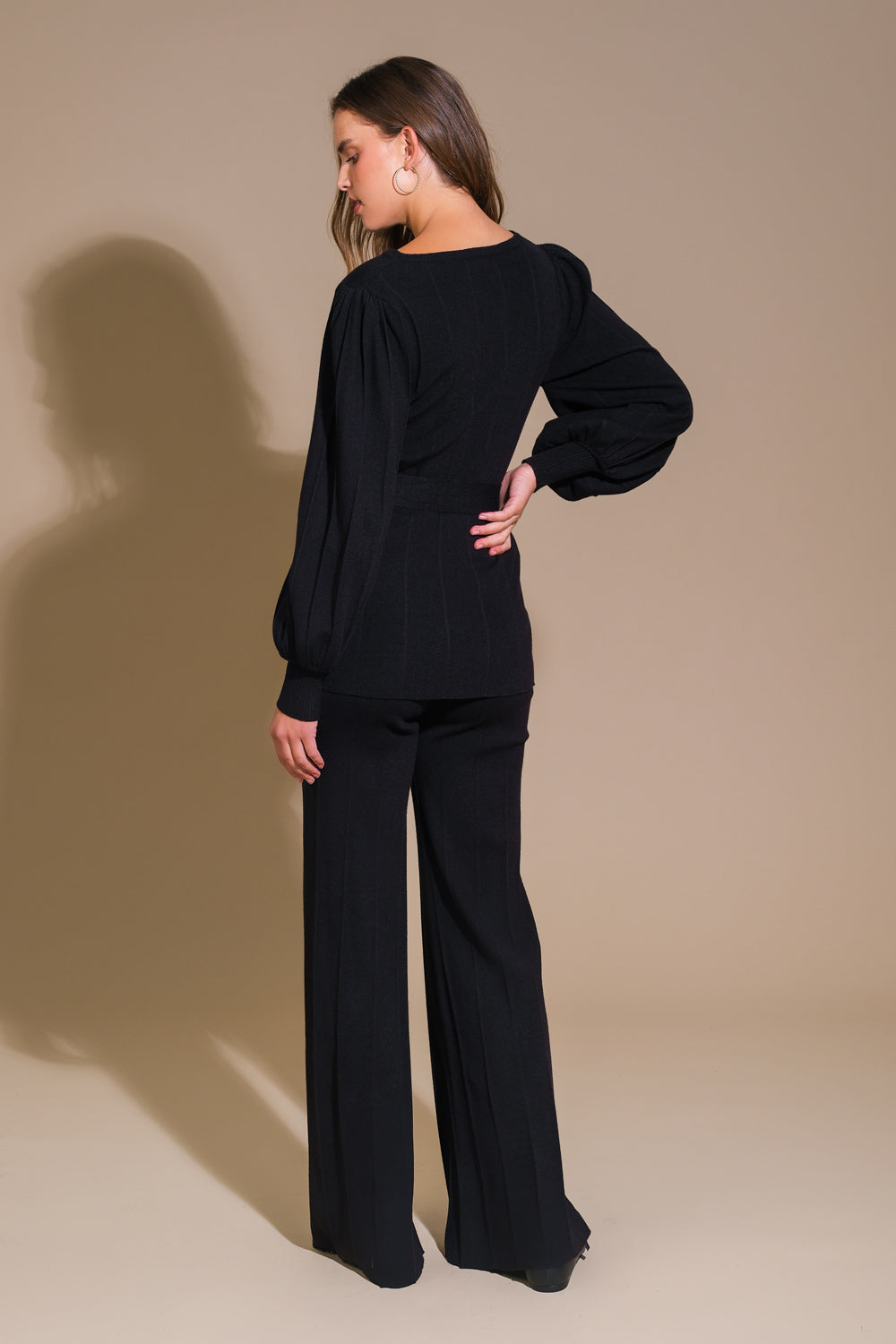 SMILE WHEN YOUR SAD WITH SWEATER TOP AND PANT SET  DAME BOHEME