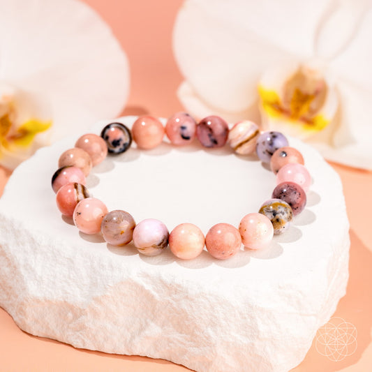 Repair My Heart - The Peruvian Pink Opal Bracelet  DAME BOHEME