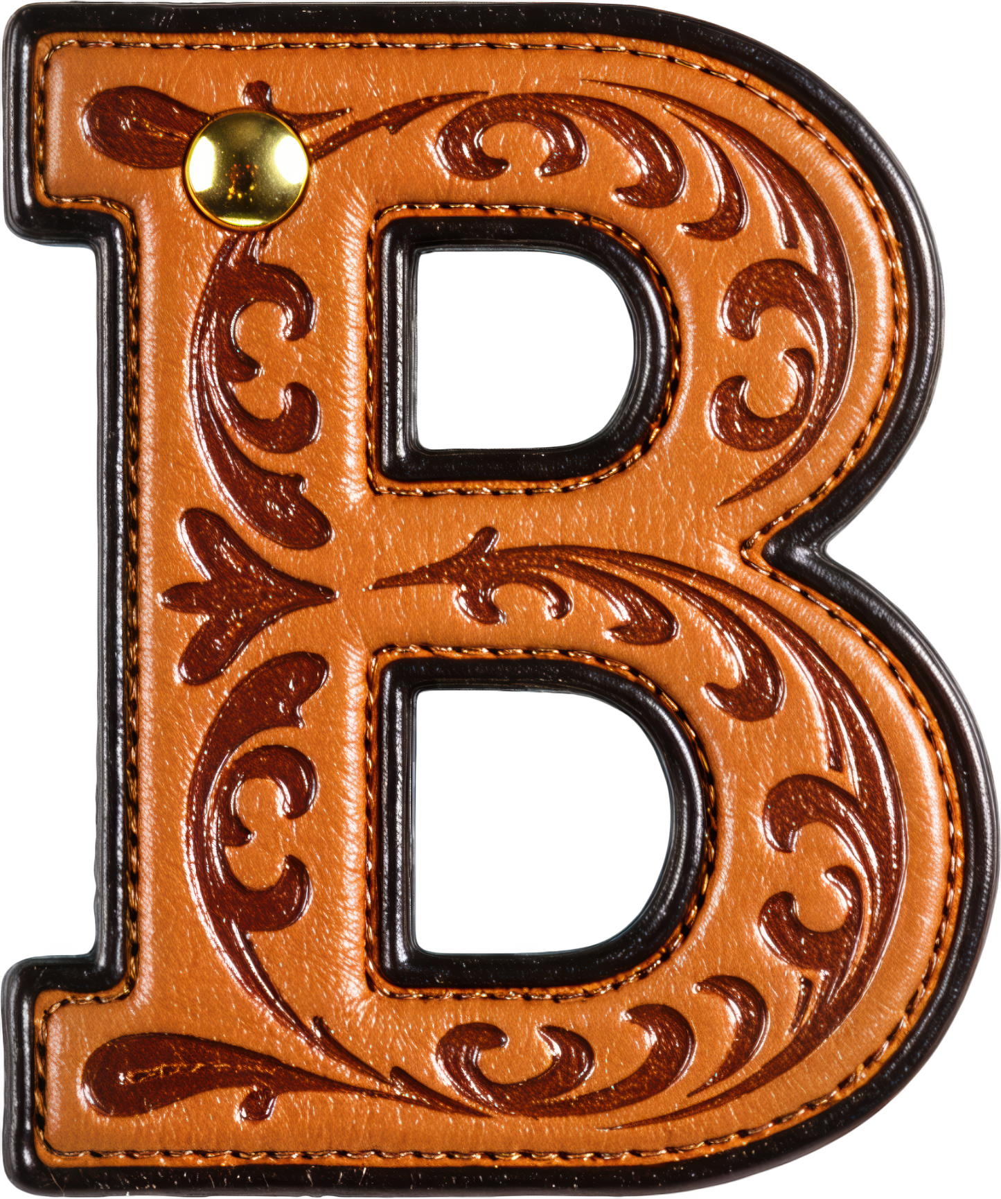 Monogrammed Initial Western Leather Look Saddle Longhorn Cowboy Cowgirl Kitchen Dish Towels Made in America  DAME BOHEME