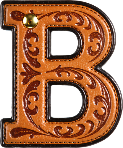 Monogrammed Initial Western Leather Look Saddle Longhorn Cowboy Cowgirl Kitchen Dish Towels Made in America  DAME BOHEME