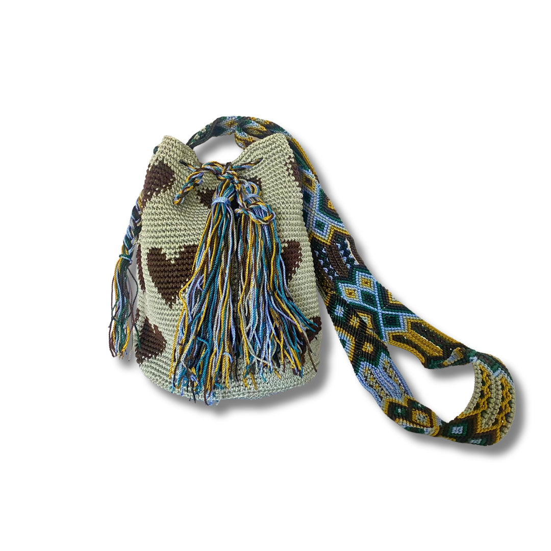 Catalina Hearts Crochet Cross-Body Bag One of a Kind - Mexico  DAME BOHEME