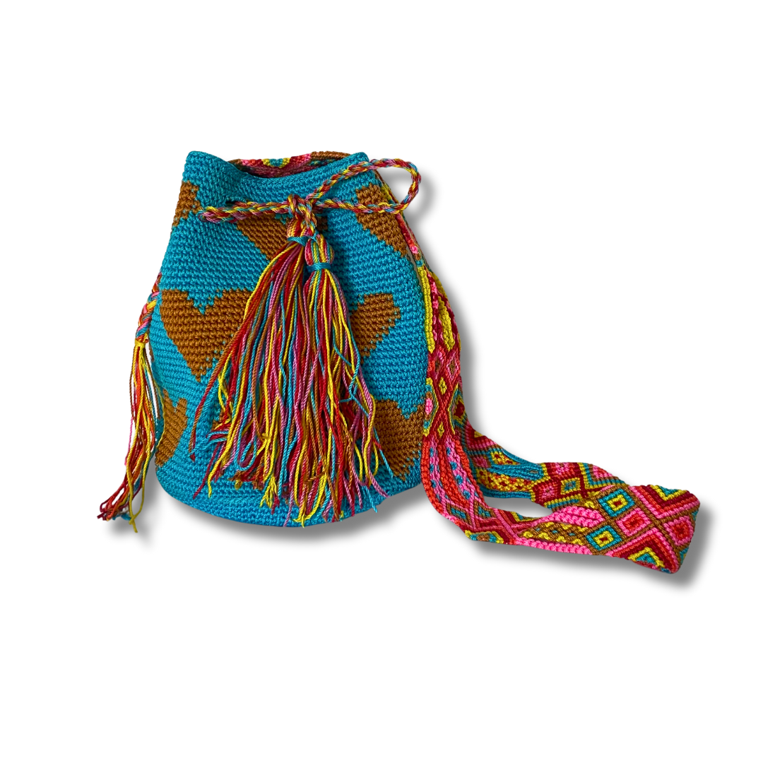 Catalina Hearts Crochet Cross-Body Bag One of a Kind - Mexico  DAME BOHEME