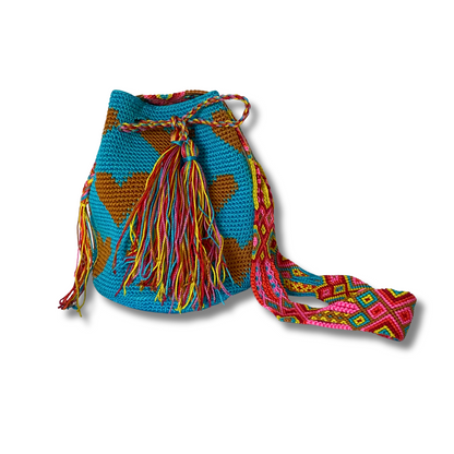 Catalina Hearts Crochet Cross-Body Bag One of a Kind - Mexico  DAME BOHEME