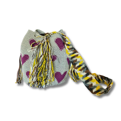 Catalina Hearts Crochet Cross-Body Bag One of a Kind - Mexico  DAME BOHEME