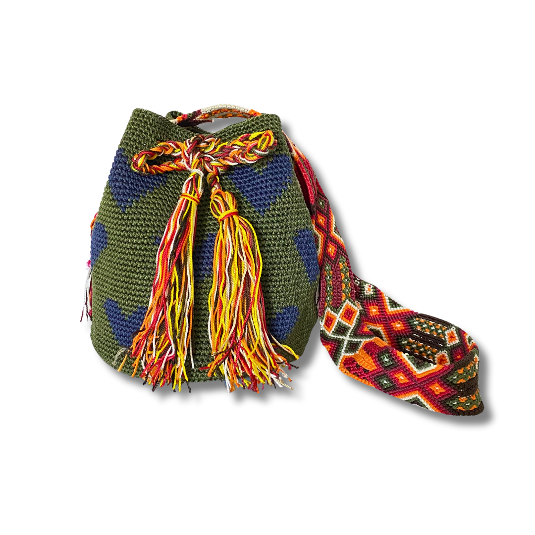 Catalina Hearts Crochet Cross-Body Bag One of a Kind - Mexico  DAME BOHEME