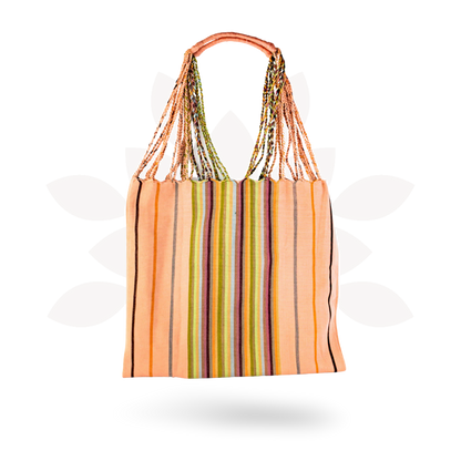 Poppy Woven Striped Tote | Hammock Bag - Mexico  DAME BOHEME