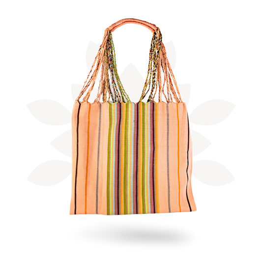 Poppy Woven Striped Tote | Hammock Bag - Mexico  DAME BOHEME