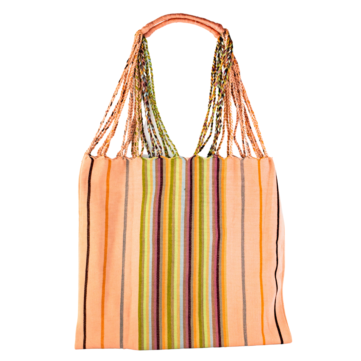 Poppy Woven Striped Tote | Hammock Bag - Mexico  DAME BOHEME