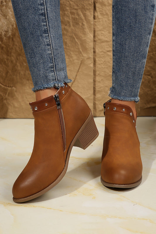 Melody Studded Ankle Boots  DAME BOHEME