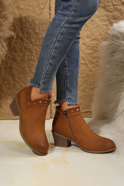 Melody Studded Ankle Boots  DAME BOHEME