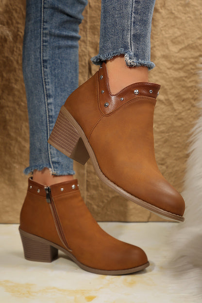 Melody Studded Ankle Boots  DAME BOHEME