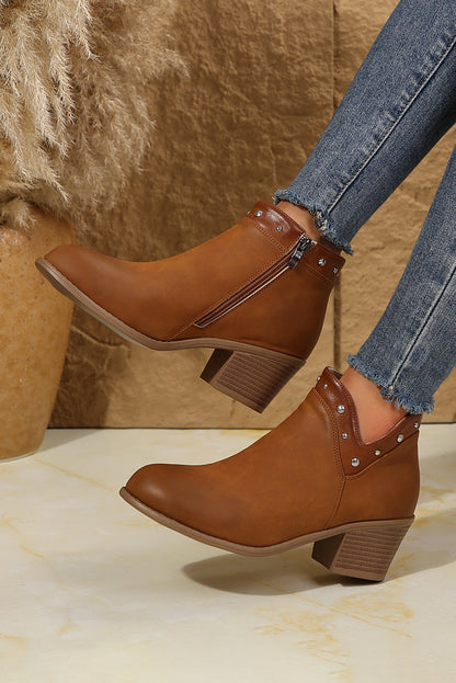Melody Studded Ankle Boots  DAME BOHEME
