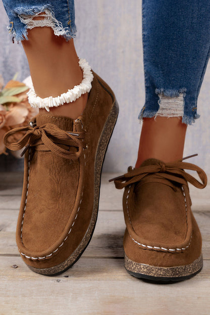 Sutton Thick Sole Lace-up Casual Shoes  DAME BOHEME