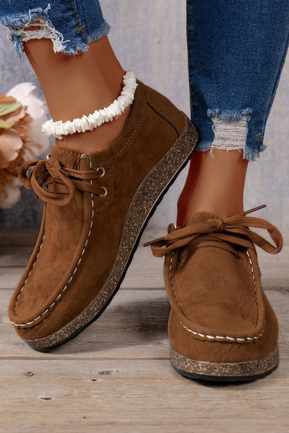 Sutton Thick Sole Lace-up Casual Shoes  DAME BOHEME