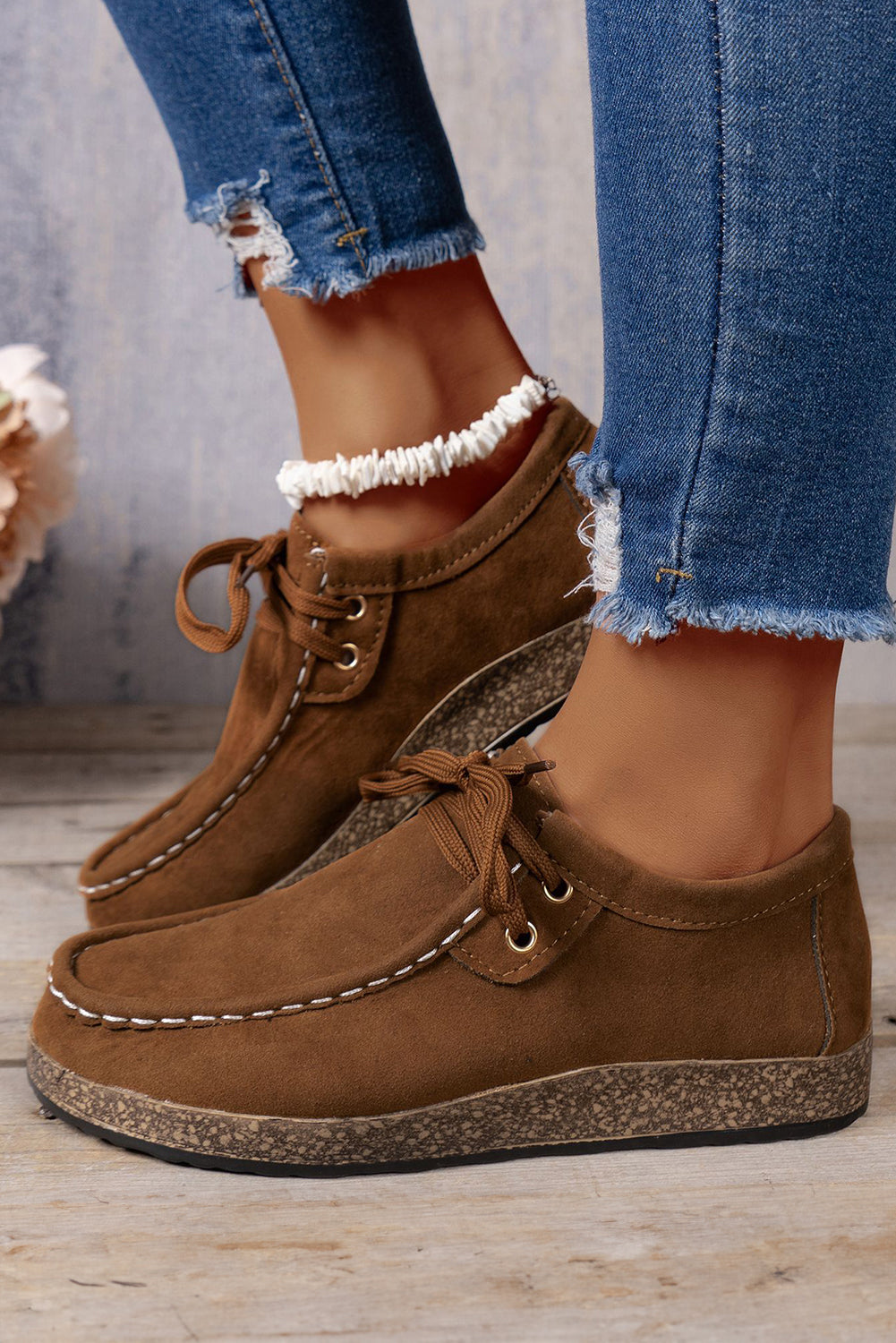 Sutton Thick Sole Lace-up Casual Shoes  DAME BOHEME