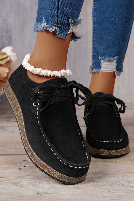 Sutton Thick Sole Lace-up Casual Shoes  DAME BOHEME