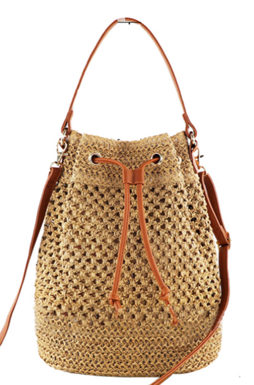 Noah Woven Bucket Bag  DAME BOHEME