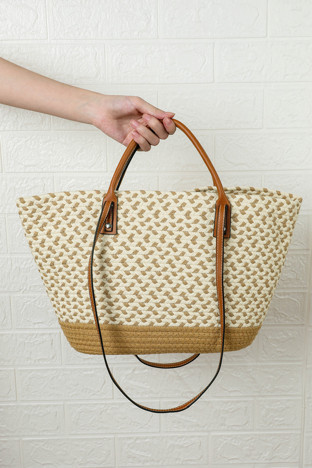 Jaylani Woven Tote Bag  DAME BOHEME