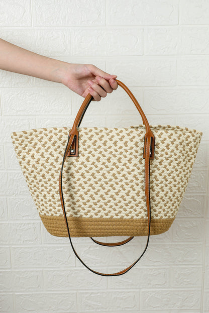 Jaylani Woven Tote Bag  DAME BOHEME