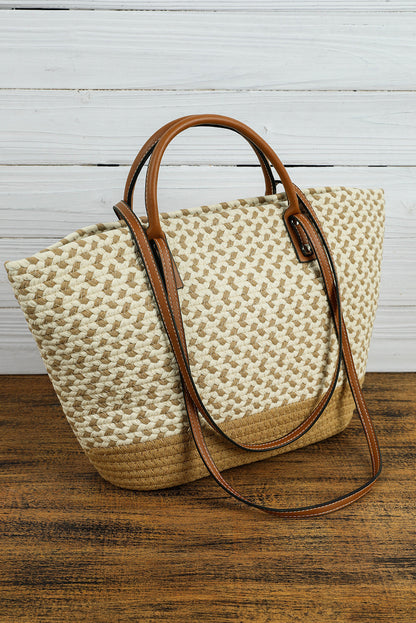 Jaylani Woven Tote Bag  DAME BOHEME
